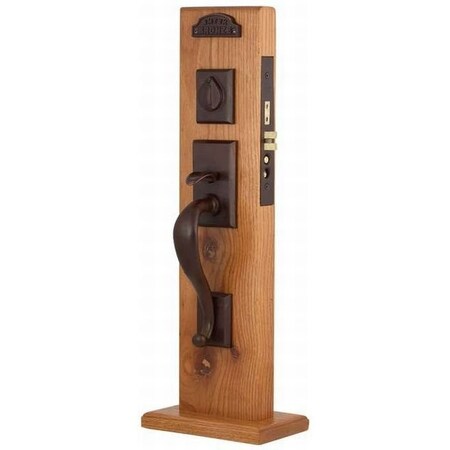 Emtek Flat Black Handleset F133324BUFBRH234 F133324BUFBRH234